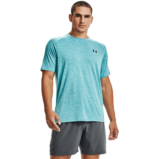 Under Armour Tech 2.0 Mens SS Crew Training Shirt - COSMOS 477/XXL