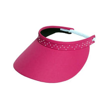 Load image into Gallery viewer, Glove It Crystal Bling Coil Womens Visor - Pink
 - 4