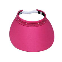 Load image into Gallery viewer, Glove It Crystal Bling Coil Womens Visor
 - 5