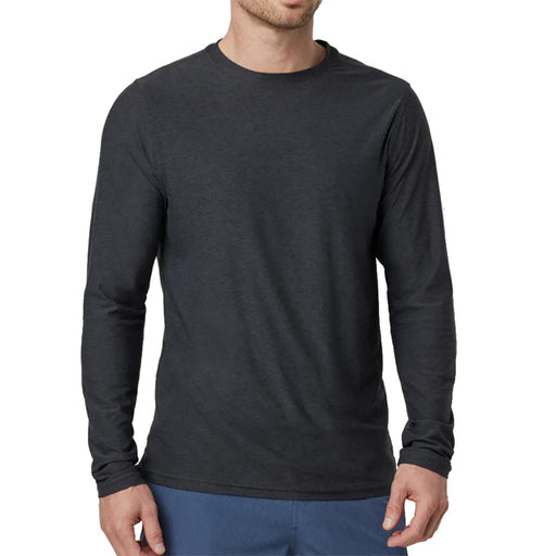 Vuori Stratos Tech Long Sleeve Mens Shirt - Charcoal Hthr/XXL