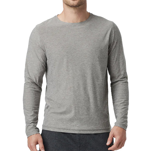 Vuori Stratos Tech Long Sleeve Mens Shirt - Heather Grey/XXL