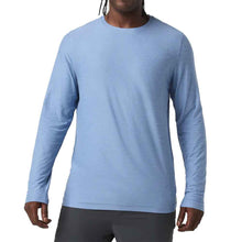Load image into Gallery viewer, Vuori Stratos Tech Long Sleeve Mens Shirt - Isle Blue Hthr/XXL
 - 11