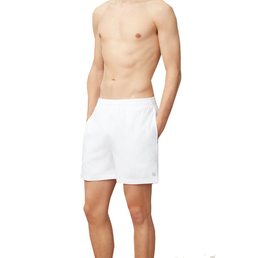 Fila Clay 2 Mens Tennis Shorts - WHITE 100/XL