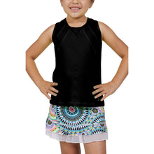 Load image into Gallery viewer, Sofibella UV Colors Girls Tennis Tank Top - Black/L
 - 4