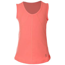 Load image into Gallery viewer, Sofibella UV Colors Girls Tennis Tank Top - Sorbet/L
 - 8