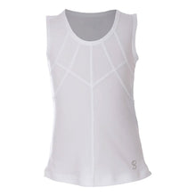 Load image into Gallery viewer, Sofibella UV Colors Girls Tennis Tank Top - White/L
 - 11