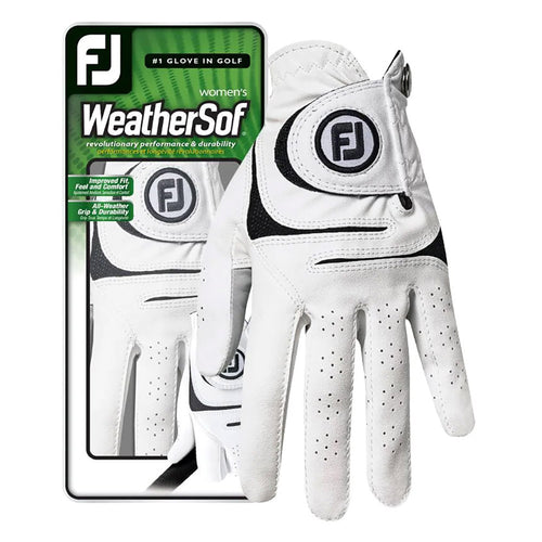 FootJoy WeatherSof White Womens Golf Glove - 2