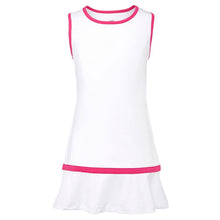 Load image into Gallery viewer, Fila Core Girls Tennis Dress - WHT/BRT PNK 108/L
 - 5
