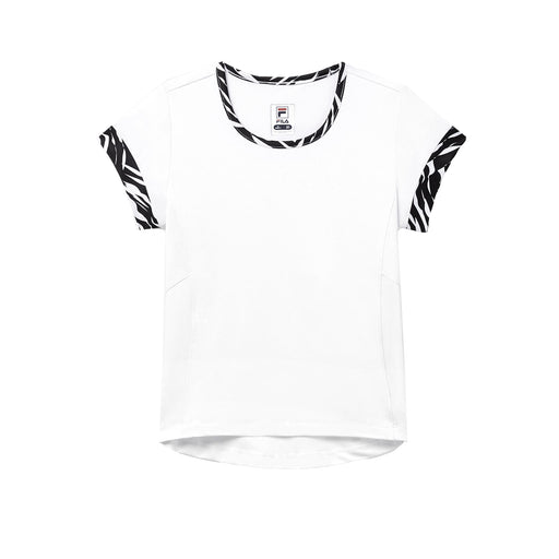 Fila Core Girls Short Sleeve Tennis Shirt - WHITE 109/L