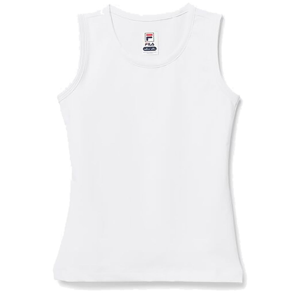 Fila Core Fullback Girls Tennis Tank Top - WHITE 100/L