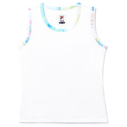 Fila Core Fullback Girls Tennis Tank Top - WHT/TIE DYE 106/L