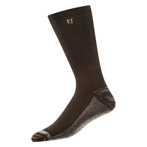 FootJoy ProDry Mens Crew Golf Socks - Brown/LRG 8-12