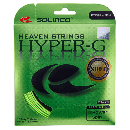 Solinco Hyper-G Soft Lime 17g Tennis String - Green