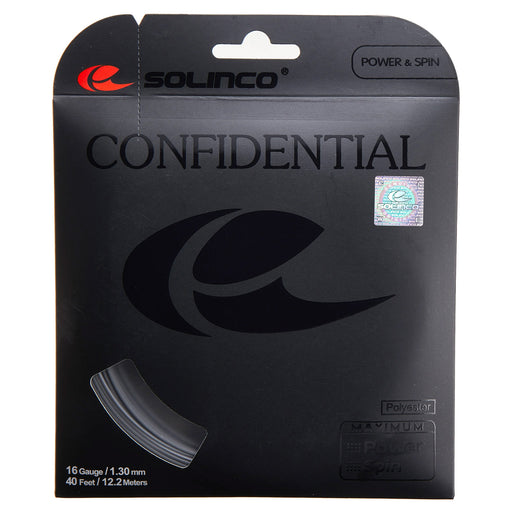 Solinco Confidential 17g Tennis String - Dark Silver