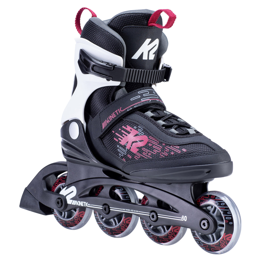 K2 Kinetic 80 Womens Inline Skates - Black/Berry/11.0