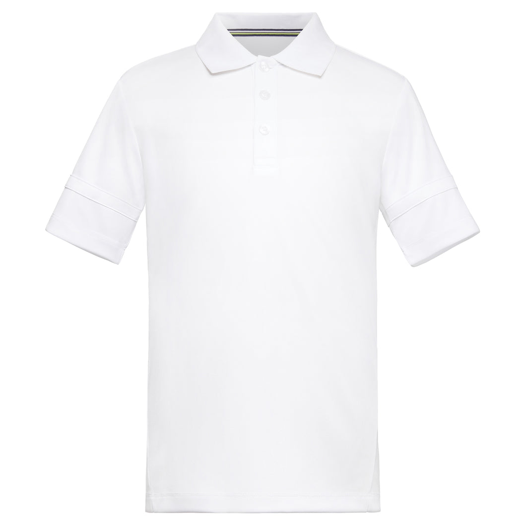 Fila Core White Boys Tennis Polo - WHITE 100/L