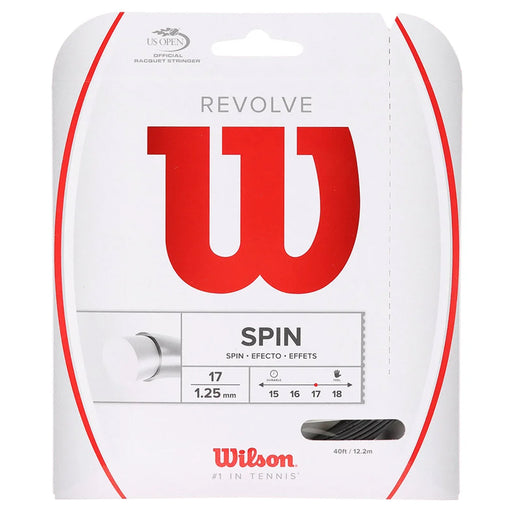 Wilson Revolve 17g Black Tennis String - Default Title