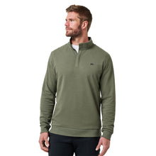 Load image into Gallery viewer, TravisMathew Cloud 2.0 Mens Golf 1/4 Zip - Dark Olive/XL
 - 4