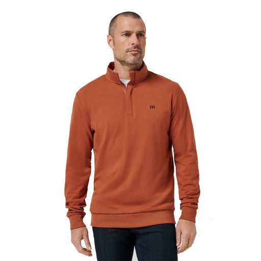 TravisMathew Cloud 2.0 Mens Golf 1/4 Zip - Maple/XL