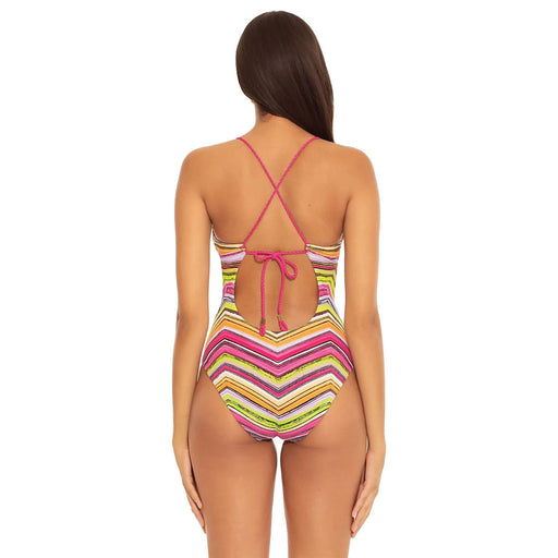 Becca Farah Reversible Multi 1PC Womens Swimsuit