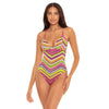 Becca Farah Reversible Multi One Piece Womens Swimsuit