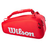 Wilson Super Tour 9 Pack Red Tennis Bag