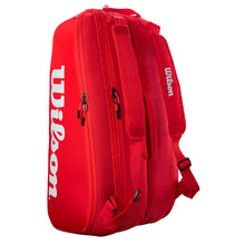 Load image into Gallery viewer, Wilson Super Tour 9 Pack Red Tennis Bag
 - 2