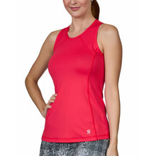 Load image into Gallery viewer, Sofibella UV Colors Womens Tennis Tank Top - Berry Red/2X
 - 2