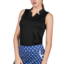 Load image into Gallery viewer, Sofibella Golf Colors Sleeveless Womens Golf Shirt - Black/2X
 - 1