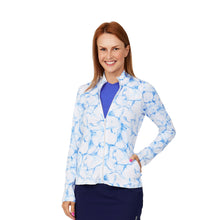 Load image into Gallery viewer, Sofibella UV Feather Womens Tennis Jacket - Aqua/2X
 - 1