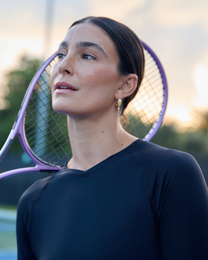 BloqUV Women's Active V-Neck Shirt