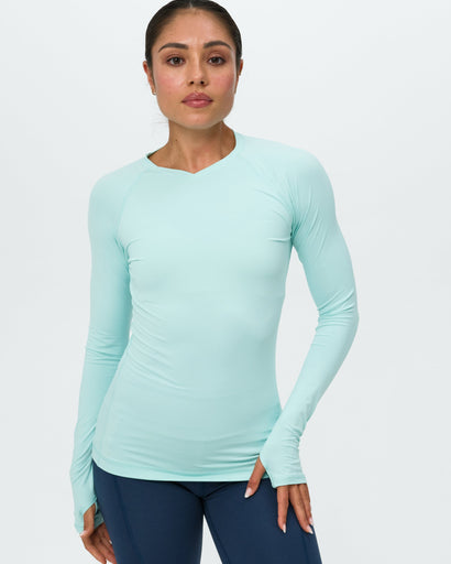 BloqUV Women's Active V-Neck Shirt