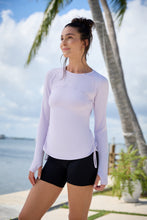 Load image into Gallery viewer, BloqUV Women's Drawstring Crew Shirt
 - 12