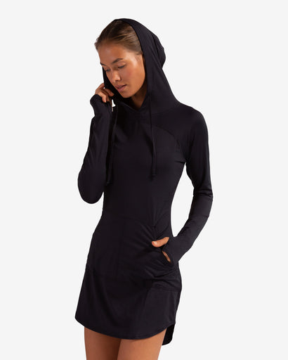BloqUV Women's Hoodie Dress Relaxed