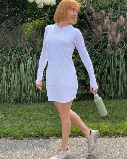 BloqUV Women's Hoodie Dress Relaxed