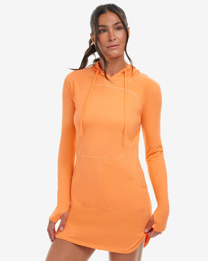 BloqUV Women's Hoodie Dress Relaxed