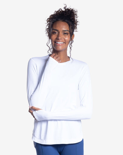 BloqUV Women's Scallop Top Relaxed