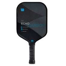 Load image into Gallery viewer, Wilson Echo Carbon Pickleball Paddle - Black/Blue
 - 1