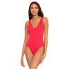 Becca Fine Line Sophie One Piece Cherry Womens Swimsuit