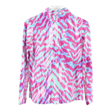 Load image into Gallery viewer, Gottex Zip Mock Womens Long Sleeve Sun Shirt - Pink Martinique/XL
 - 7