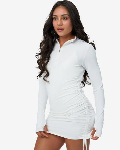 BloqUV Women's Drawstring Coverup Dress