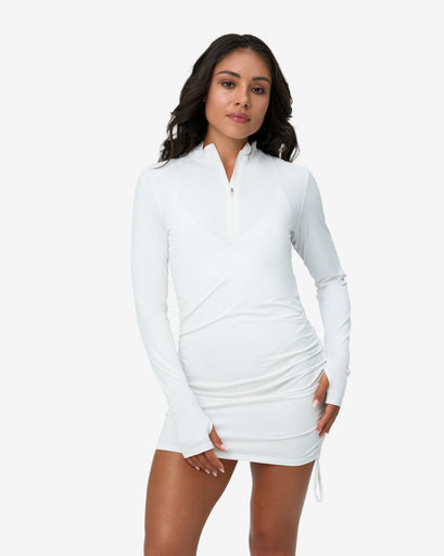 BloqUV Women's Drawstring Coverup Dress