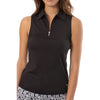 Golftini Zip Tech Womens Sleeveless Golf Polo