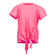 Load image into Gallery viewer, Sofibella UV Colors White Girl SS Tie Tennis Shirt - Neon Pink/L
 - 6