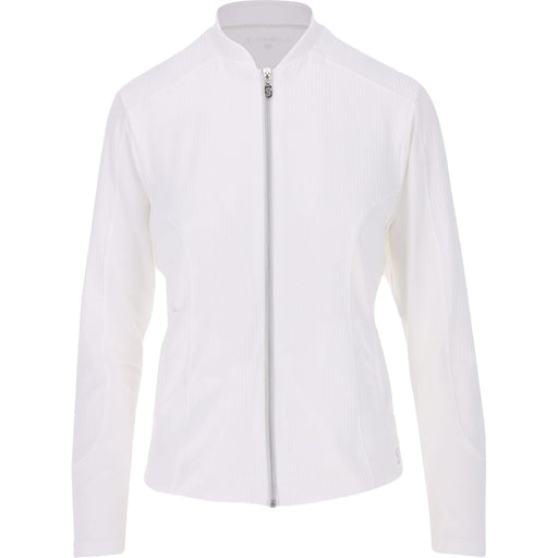 Sofibella UV Staples Womens Tennis Jacket - White/XL