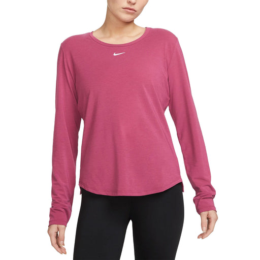 Nike Dri-FIT One Luxe Womens LS Tennis Shirt - ROSEWOOD 653/L