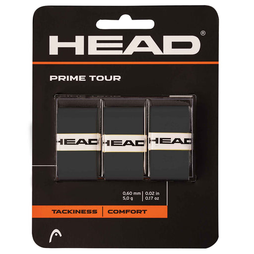 Head Prime Tour 3 Pack Overgrip - Black