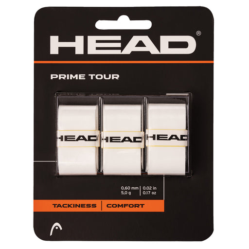 Head Prime Tour 3 Pack Overgrip - White