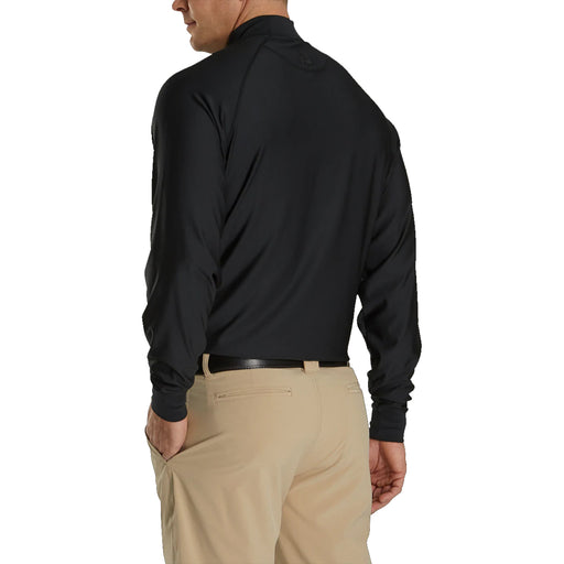 FootJoy Mock Black Mens Long Sleeve Golf Shirt