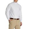 FootJoy Mock White Mens Long Sleeve Golf Shirt